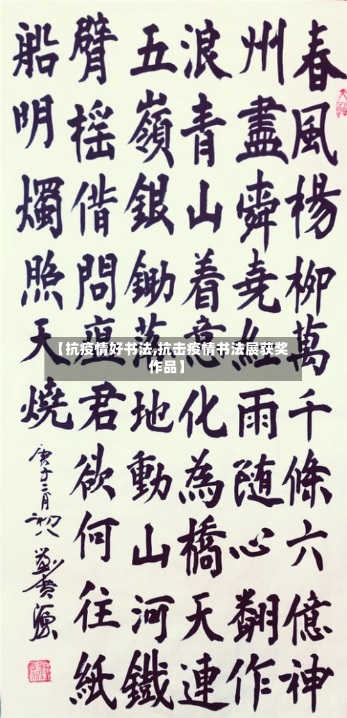 【抗疫情好书法,抗击疫情书法展获奖作品】