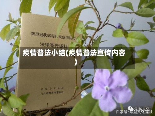 疫情普法小结(疫情普法宣传内容)