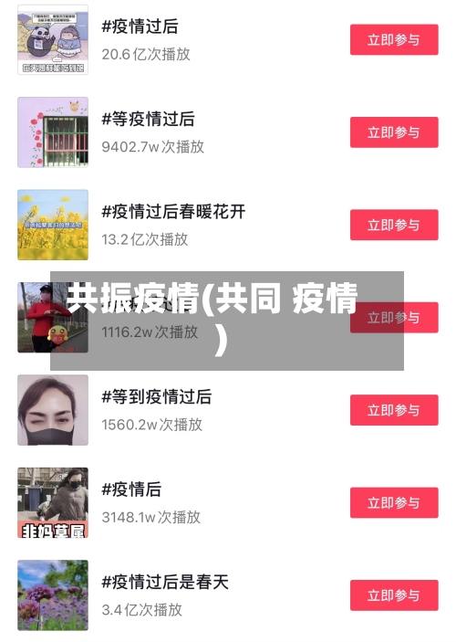 共振疫情(共同 疫情)
