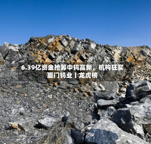 6.39亿资金抢筹中钨高新，机构狂买厦门钨业丨龙虎榜-第2张图片