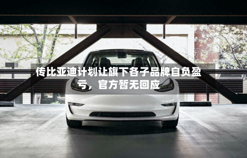 传比亚迪计划让旗下各子品牌自负盈亏，官方暂无回应