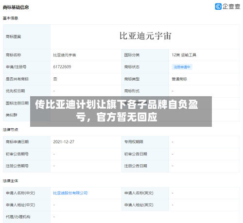 传比亚迪计划让旗下各子品牌自负盈亏，官方暂无回应-第2张图片