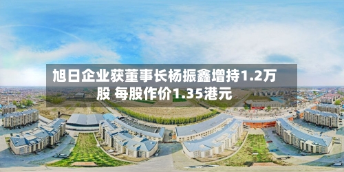 旭日企业获董事长杨振鑫增持1.2万股 每股作价1.35港元-第2张图片