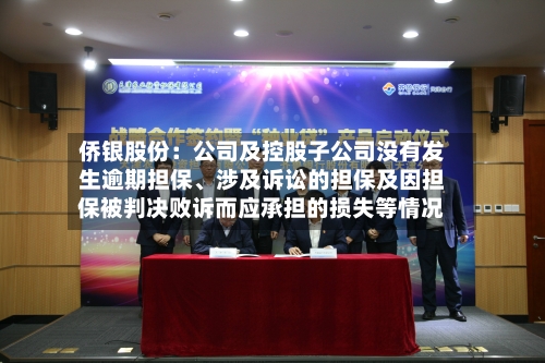 侨银股份：公司及控股子公司没有发生逾期担保、涉及诉讼的担保及因担保被判决败诉而应承担的损失等情况