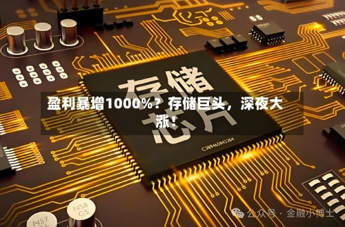 盈利暴增1000%？存储巨头	，深夜大涨！-第2张图片