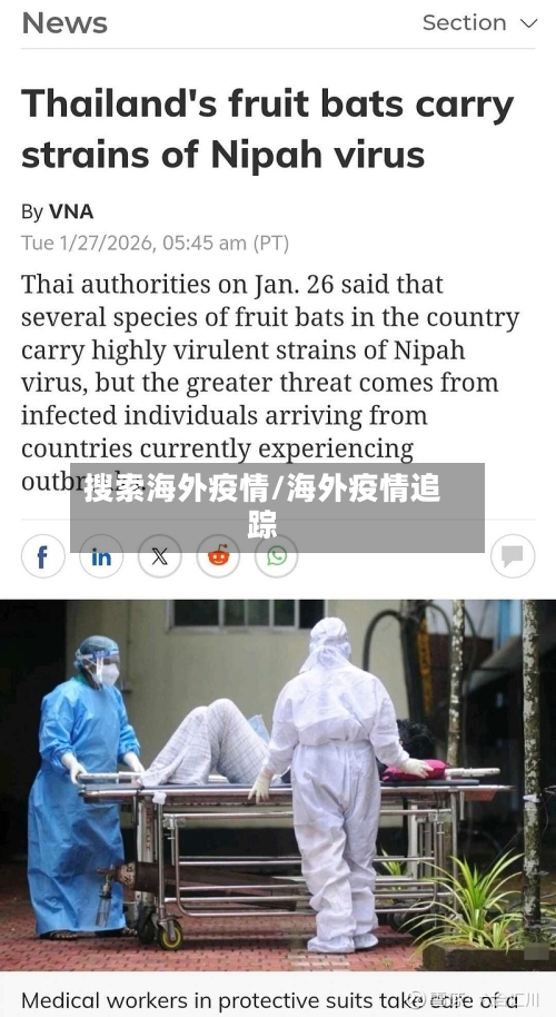 搜索海外疫情/海外疫情追踪