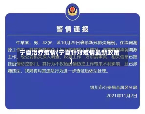 宁夏治疗疫情(宁夏针对疫情最新政策)