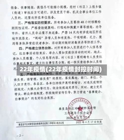 22年疫情(22年疫情封控时间)-第3张图片