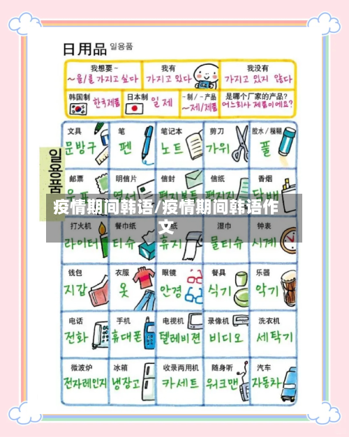 疫情期间韩语/疫情期间韩语作文