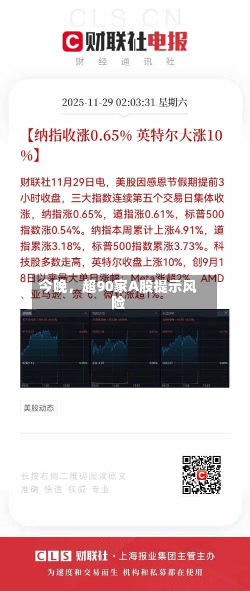 今晚，超90家A股提示风险-第3张图片