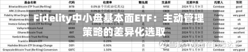Fidelity中小盘基本面ETF:主动管理策略的差异化选取
-第2张图片