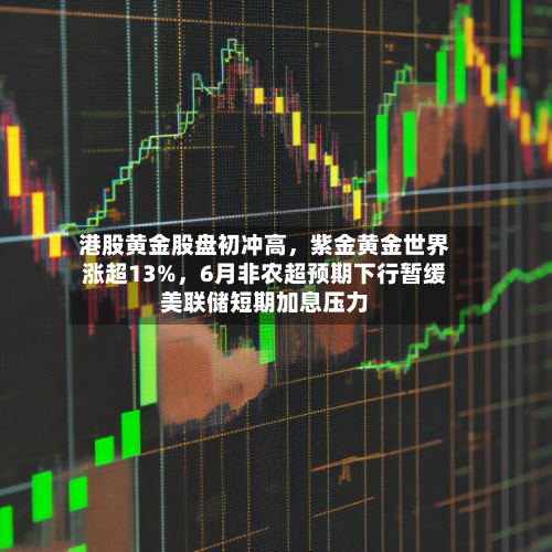 港股黄金股盘初冲高	，紫金黄金世界涨超13%，6月非农超预期下行暂缓美联储短期加息压力-第3张图片