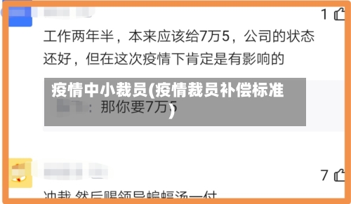 疫情中小裁员(疫情裁员补偿标准)-第1张图片