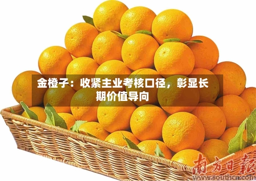 金橙子：收紧主业考核口径，彰显长期价值导向-第2张图片