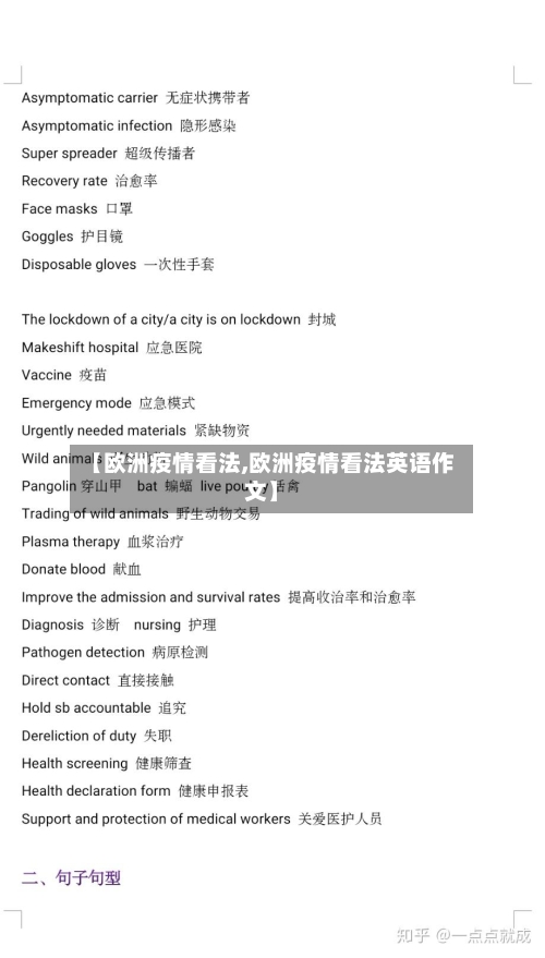 【欧洲疫情看法,欧洲疫情看法英语作文】-第3张图片