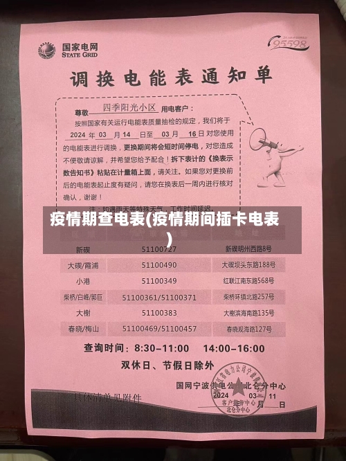 疫情期查电表(疫情期间插卡电表)-第3张图片