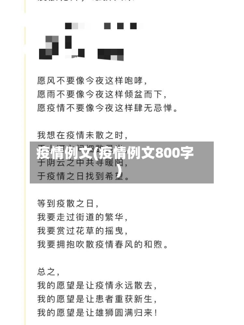疫情例文(疫情例文800字)-第3张图片