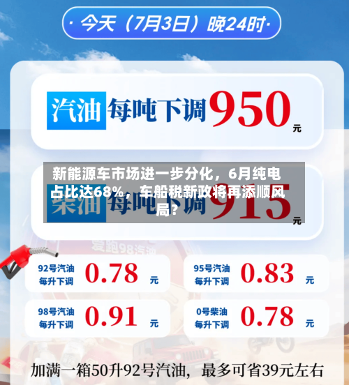 新能源车市场进一步分化，6月纯电占比达68%	，车船税新政将再添顺风局？-第3张图片