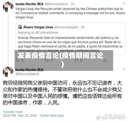 发表疫情言论(疫情期间言论)