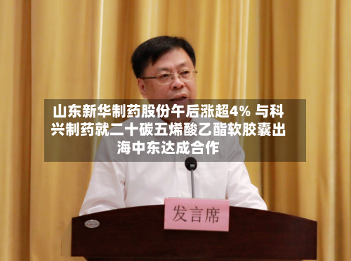 山东新华制药股份午后涨超4% 与科兴制药就二十碳五烯酸乙酯软胶囊出海中东达成合作