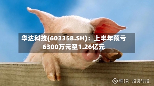 华达科技(603358.SH)：上半年预亏6300万元至1.26亿元