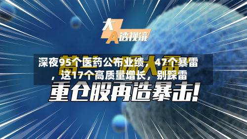 深夜95个医药公布业绩	，47个暴雷，这17个高质量增长，别踩雷-第2张图片